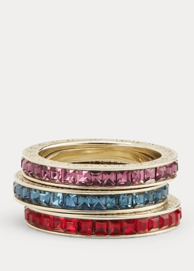 Women's Ralph Lauren Embellished Stackable Rings | 297305NDS